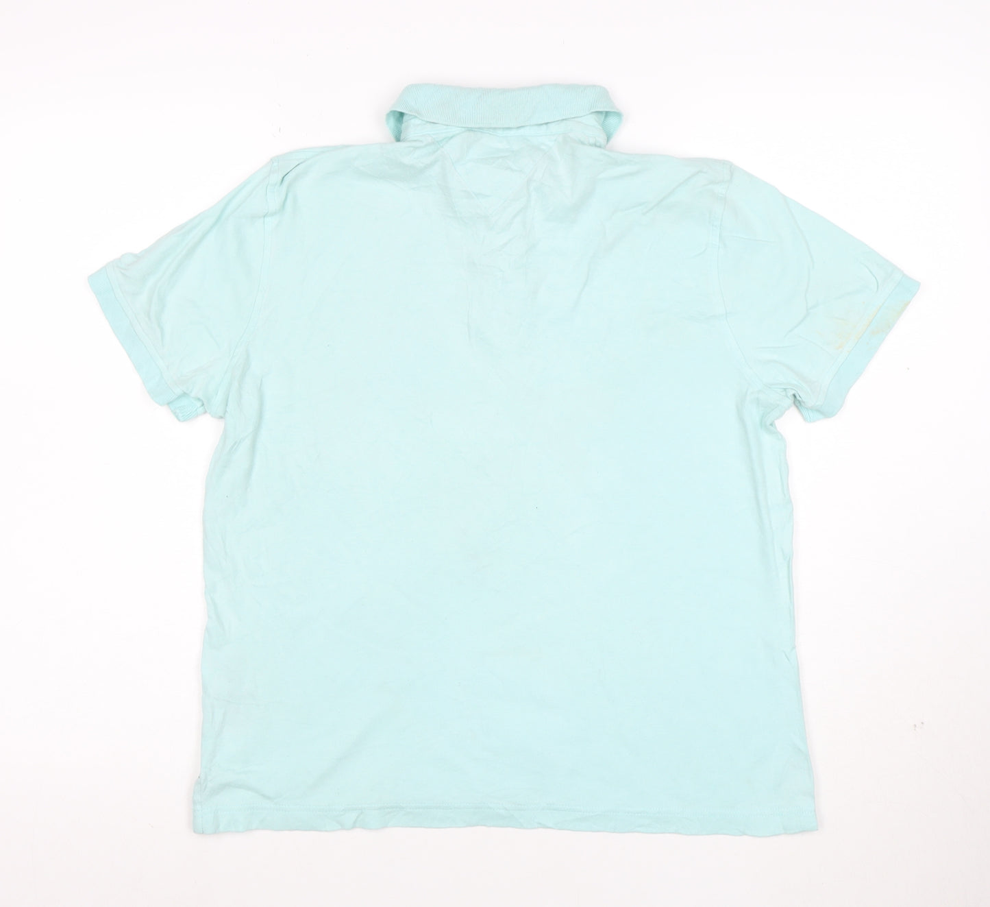 Tommy Hilfiger Men's Blue Custom Fit Cotton Polo Shirt Size S