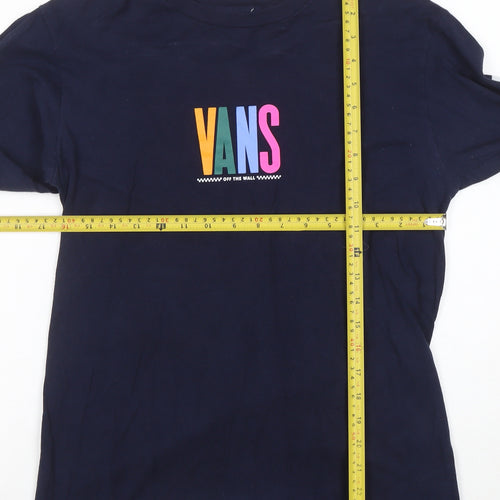 Vans Men's Blue Long Sleeve Pullover Sweatshirt Small