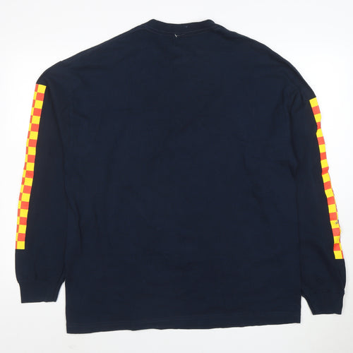 Vans Men's Blue XL Long Sleeve Classic Fit Logo Sweatshirt