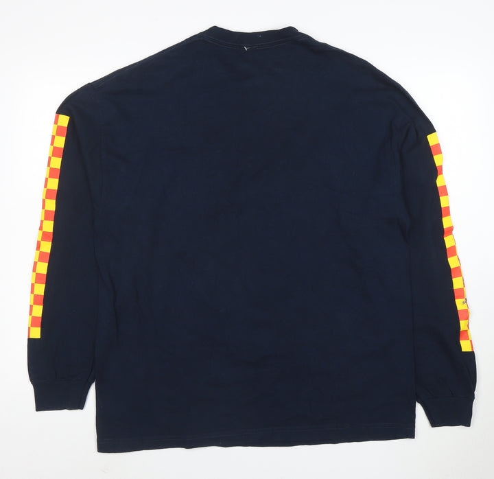 Vans Men's Blue XL Long Sleeve Classic Fit Logo Sweatshirt