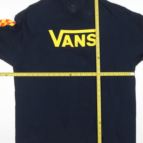 Vans Men's Blue XL Long Sleeve Classic Fit Logo Sweatshirt