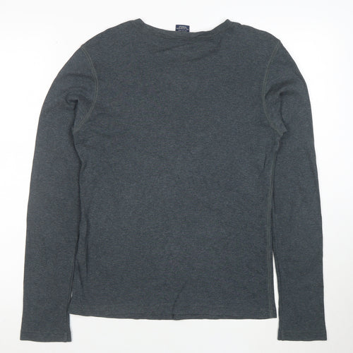 Ralph Lauren Sport Women Grey Long Sleeve Cotton T-Shirt Size L
