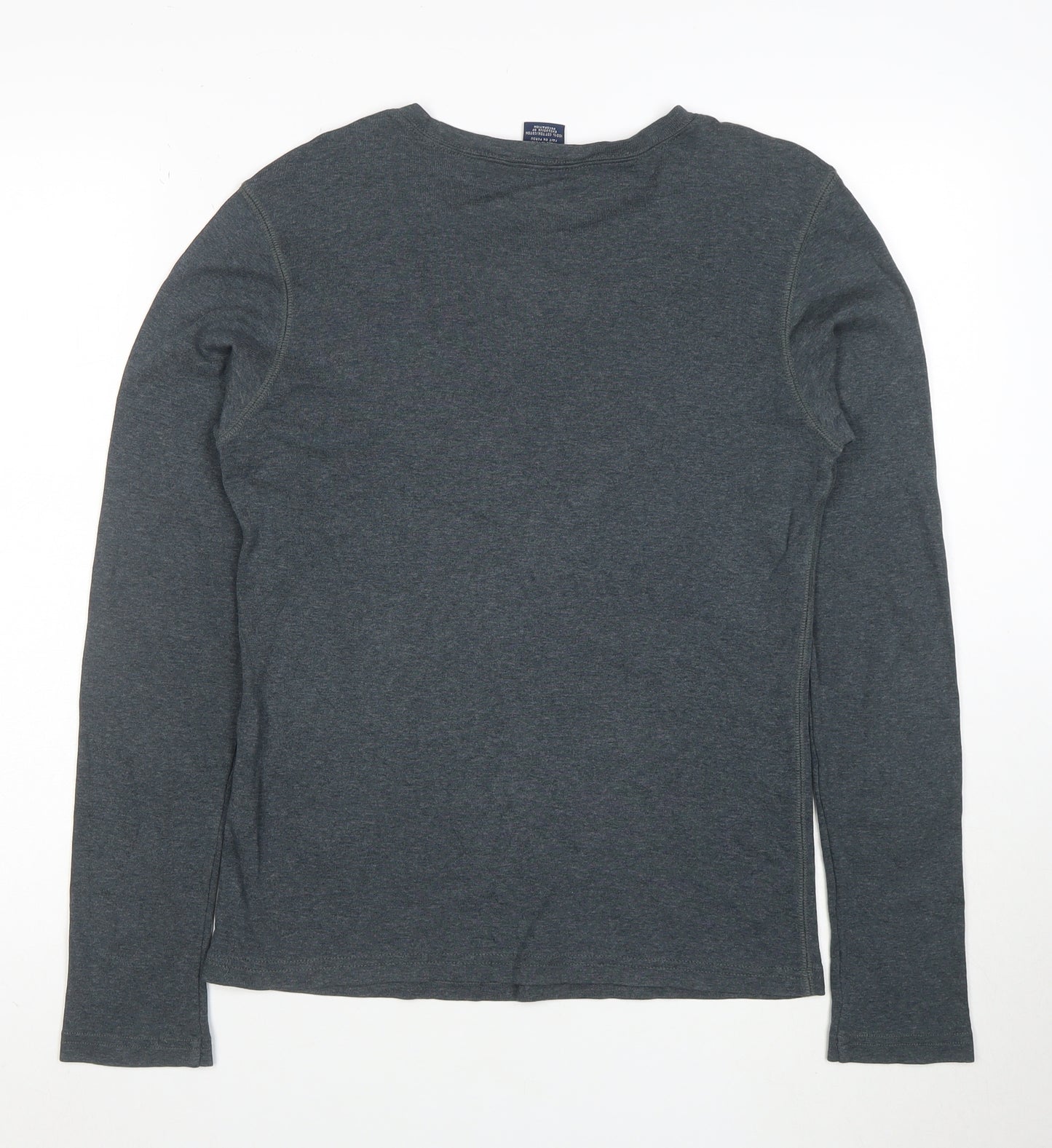 Ralph Lauren Sport Women Grey Long Sleeve Cotton T-Shirt Size L