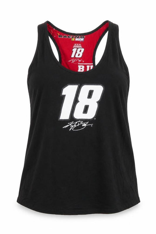 Front view of NASCAR Men’s Black 3XL Sleeveless Racing Graphic T-Shirt
