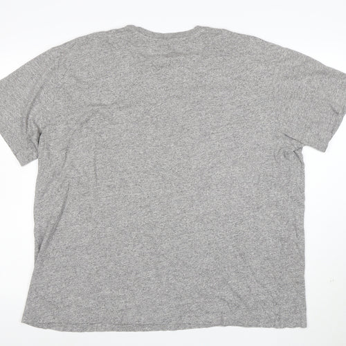 Ralph Lauren Men's Grey XL Graphic Military Crew Neck T-Shirt