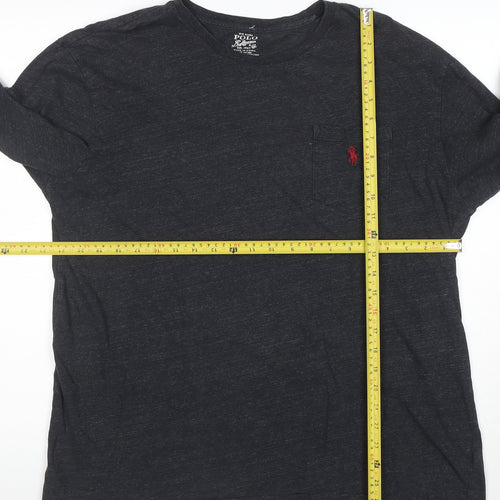 Ralph Lauren Polo Mens Black Long Sleeve Cotton T-Shirt L