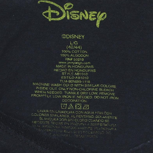 Disney Men's Black Mickey Mouse Graphic T-Shirt Size L