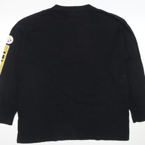 NFL Team Apparel Men's Black XL Steelers Long Sleeve Football T-Shirt