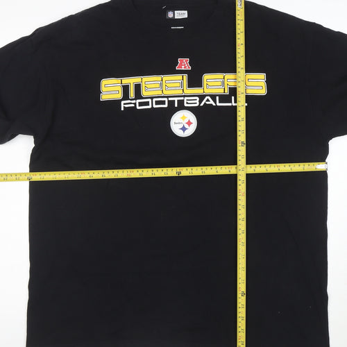 NFL Team Apparel Men's Black XL Steelers Long Sleeve Football T-Shirt