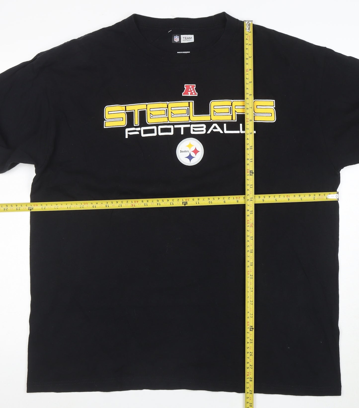 NFL Team Apparel Men's Black XL Steelers Long Sleeve Football T-Shirt