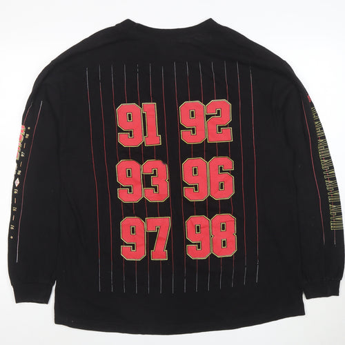Bel-Air Athletics Men's Black XL Long Sleeve Sports Graphic T-Shirt