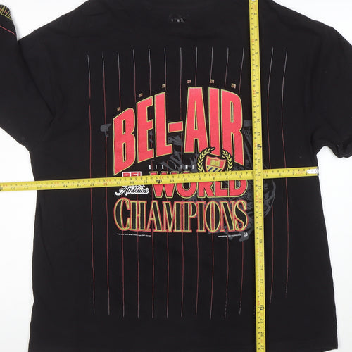 Bel-Air Athletics Men's Black XL Long Sleeve Sports Graphic T-Shirt