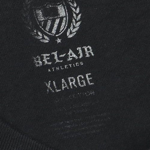 Bel-Air Athletics Men's Black XL Long Sleeve Sports Graphic T-Shirt