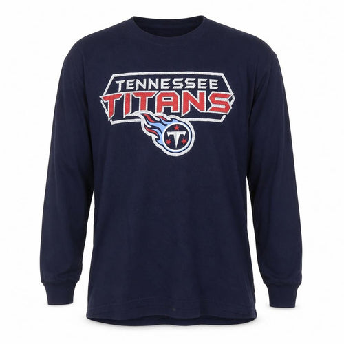 Lee Sport Men's Navy Tennessee Titans Long Sleeve T-Shirt Size L