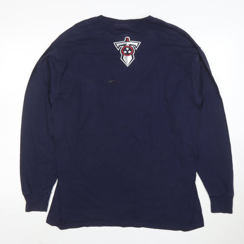 Lee Sport Men's Navy Tennessee Titans Long Sleeve T-Shirt Size L