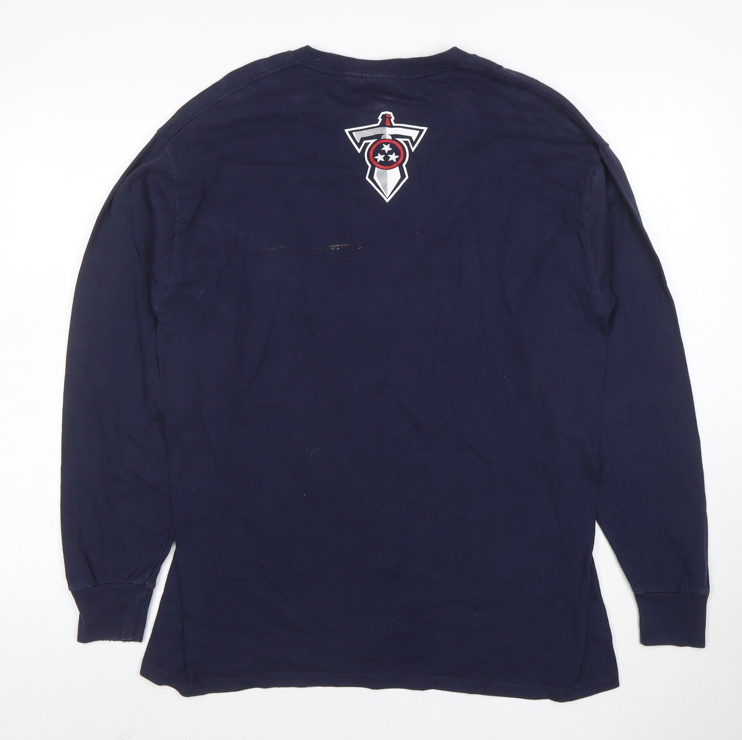 Lee Sport Men's Navy Tennessee Titans Long Sleeve T-Shirt Size L