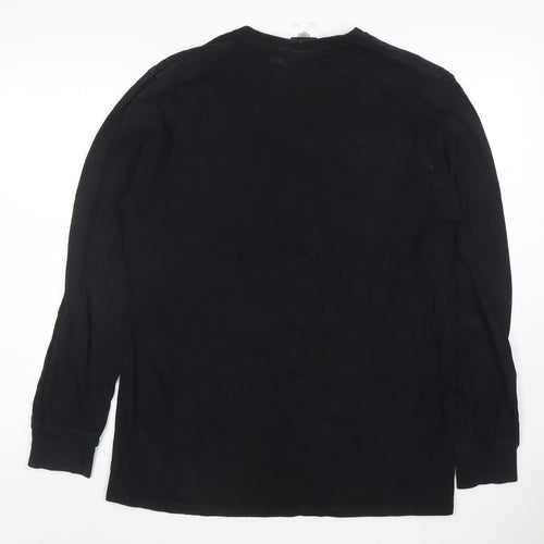 Harley-Davidson Men's Black Long Sleeve Cotton T-Shirt Size L