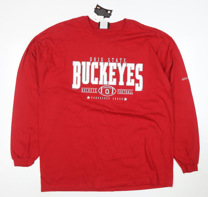College Issue Men’s Red XL Long Sleeve Ohio State Buckeyes T-Shirt