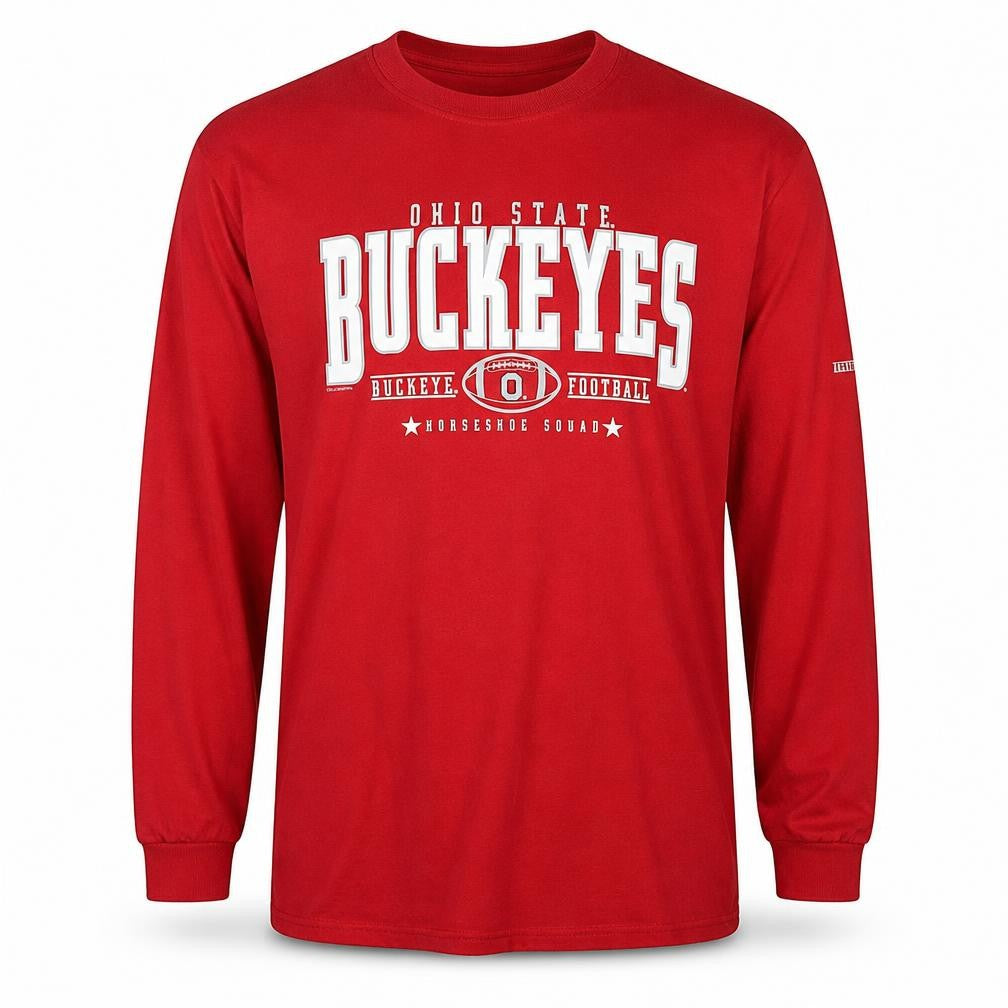 College Issue Men’s Red XL Long Sleeve Ohio State Buckeyes T-Shirt