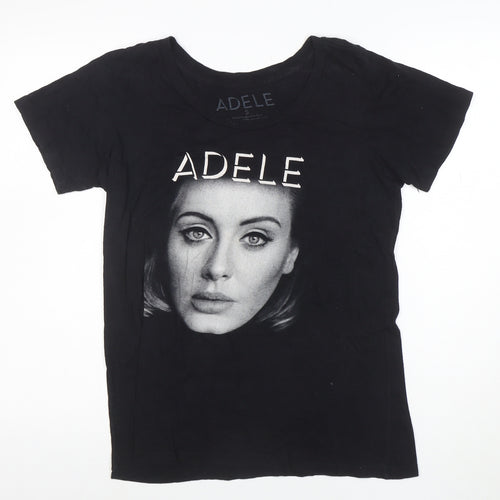 Adele Womens Black Live 2016 Tour Short Sleeve Cotton T-Shirt Size S