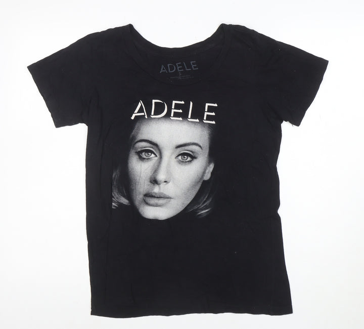 Adele Womens Black Live 2016 Tour Short Sleeve Cotton T-Shirt Size S