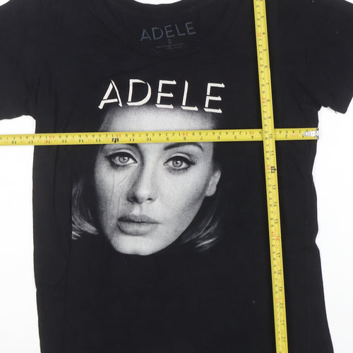 Adele Womens Black Live 2016 Tour Short Sleeve Cotton T-Shirt Size S
