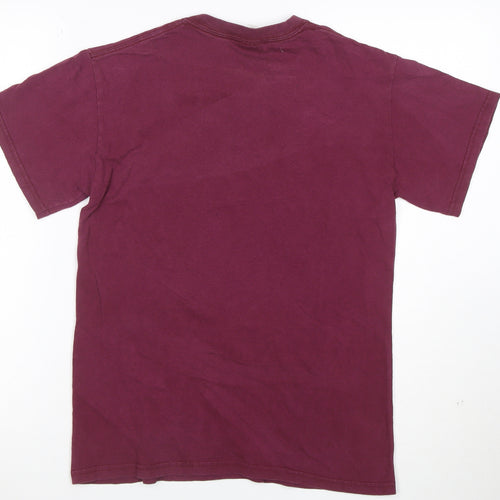 Gildan Men's Purple Graphic Sports T-Shirt Size S