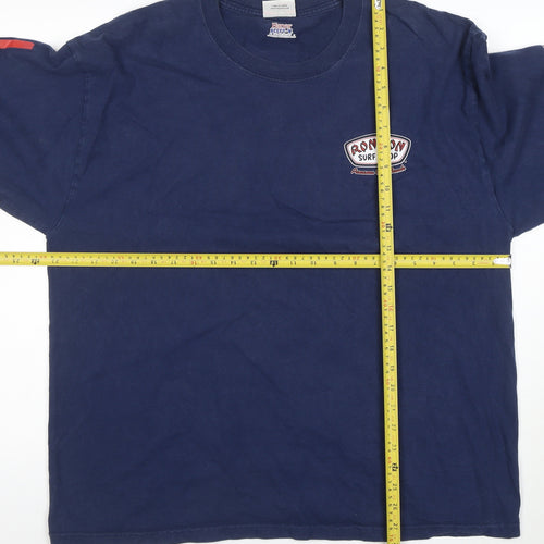 Ron Jon Surf Shop Men's Blue XL Long Sleeve Graphic T-Shirt