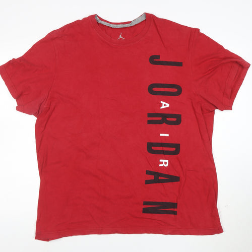 Jordan Men's Red 2XL Graphic Sports T-Shirt