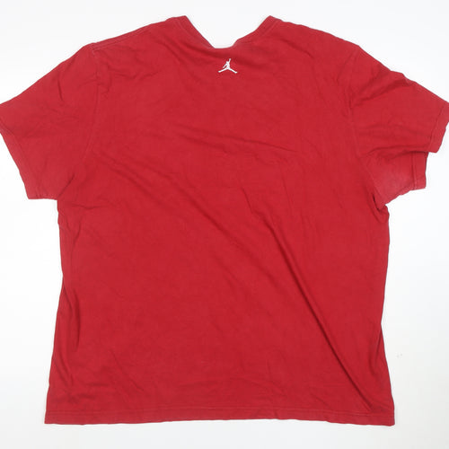 Jordan Men's Red 2XL Graphic Sports T-Shirt