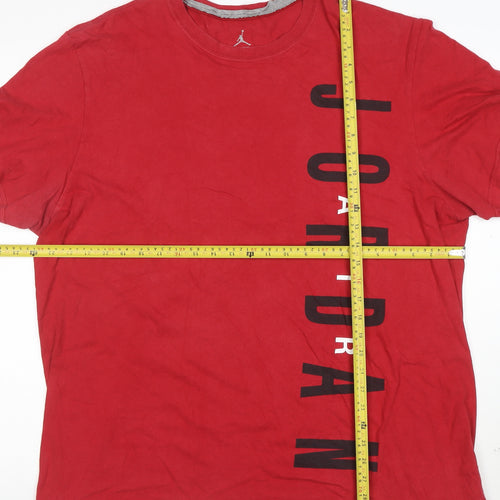 Jordan Men's Red 2XL Graphic Sports T-Shirt