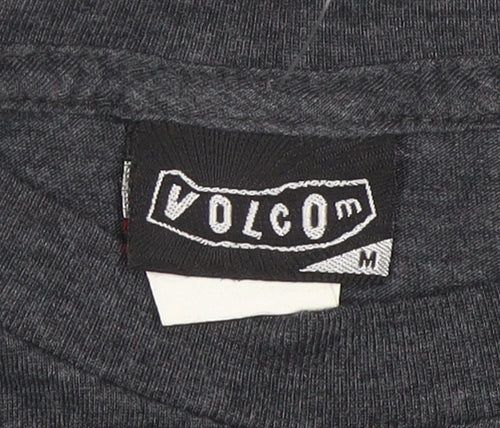 Volcom Men's Grey Graphic Short Sleeve T-Shirt Size M