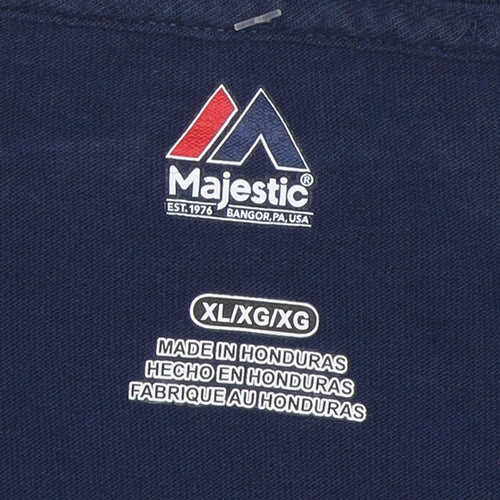 Majestic Men’s Blue Long Sleeve New England Patriots XL T-Shirt