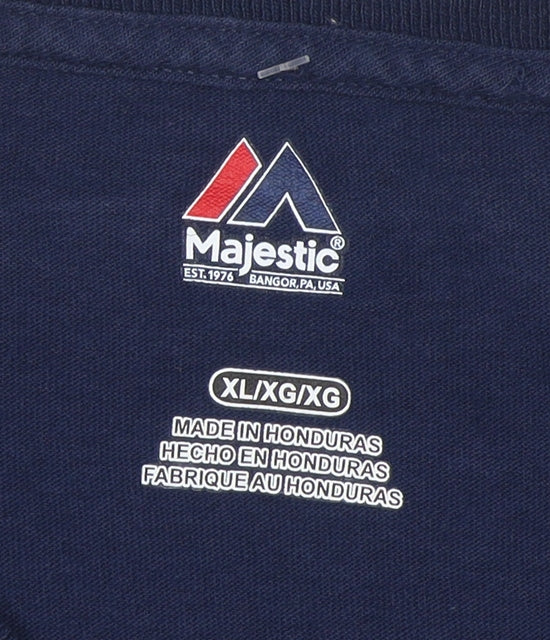 Majestic Men’s Blue Long Sleeve New England Patriots XL T-Shirt