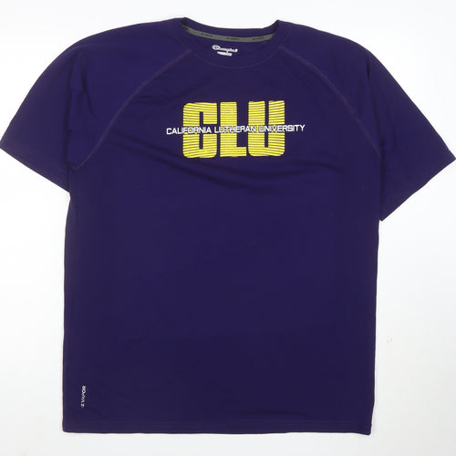 Champion Men's Purple CLU California Lutheran University T-Shirt L Polyester