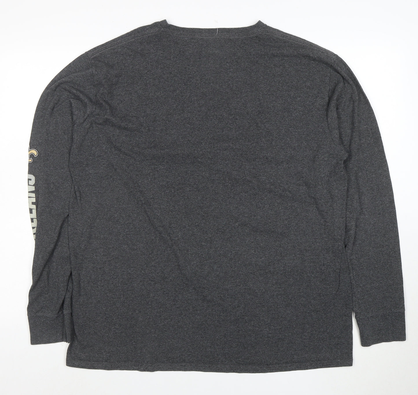 Majestic Men’s Grey New Orleans Saints Long Sleeve T-Shirt XL