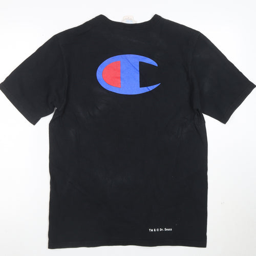 Champion Men’s Black Dr. Seuss Graphic Cotton T-Shirt Size M