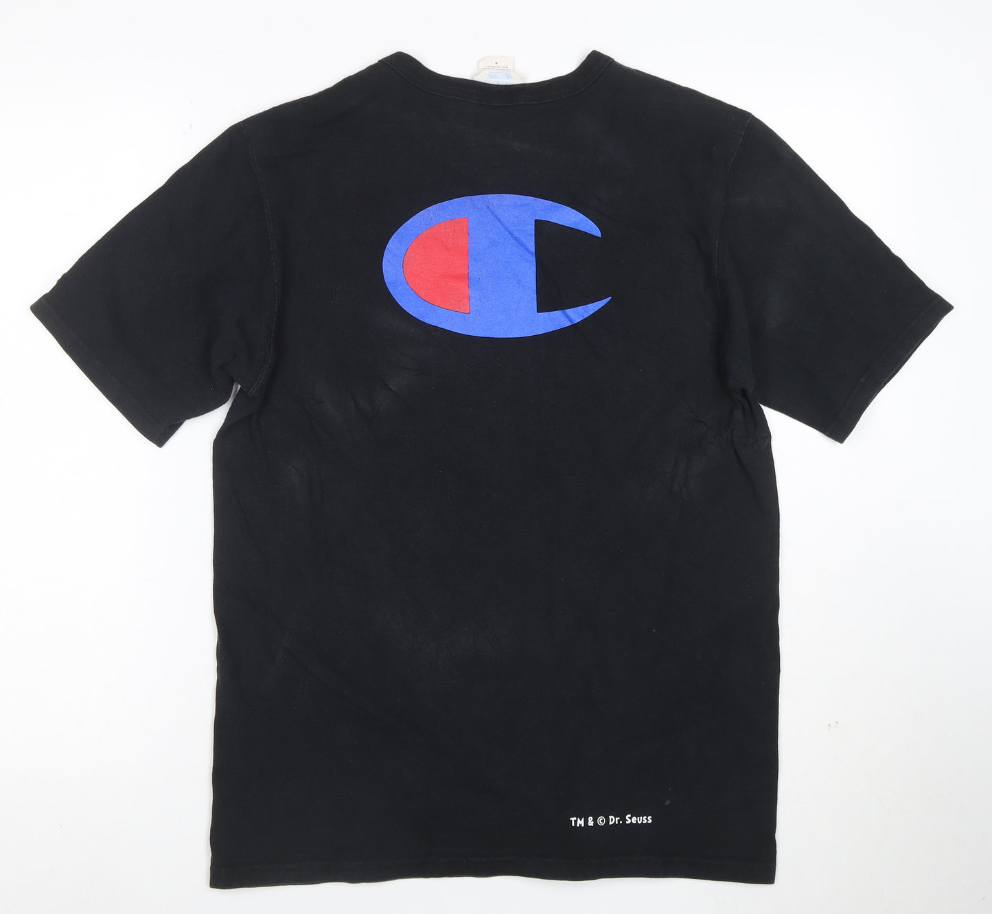 Champion Men’s Black Dr. Seuss Graphic Cotton T-Shirt Size M