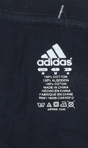 Adidas Men's Black Los Angeles Basketball Long Sleeve T-Shirt M