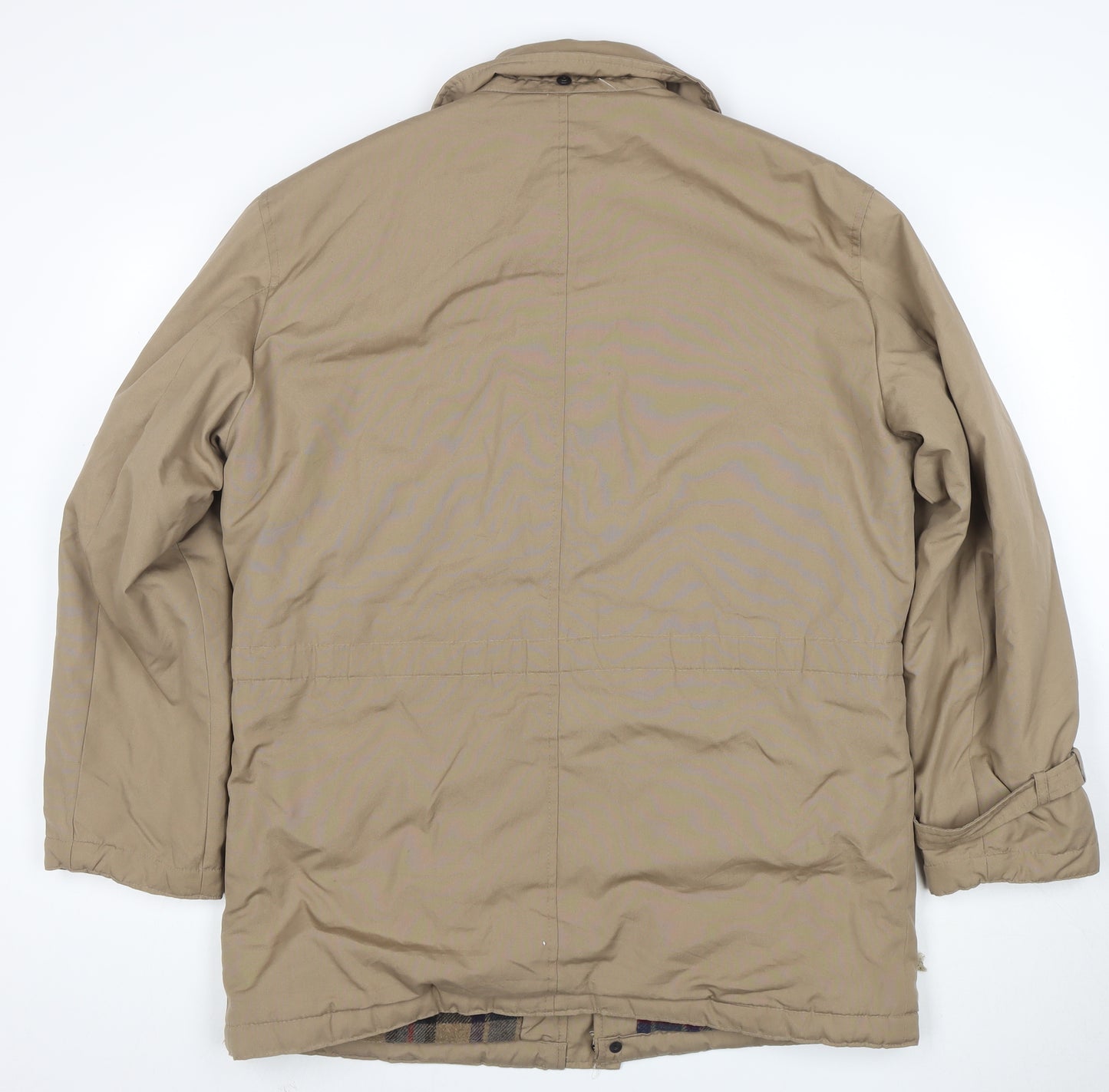 High Gear Men’s Beige Parka Jacket Size 40R Lined Outdoor Winter Coat
