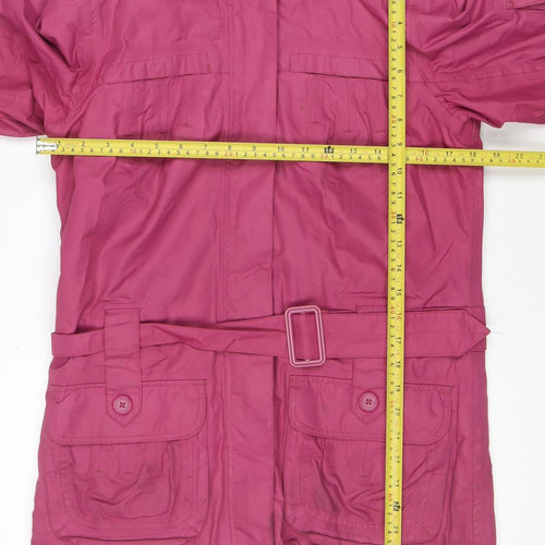 Regatta Women’s Pink Waterproof Belted Parka Jacket Size S