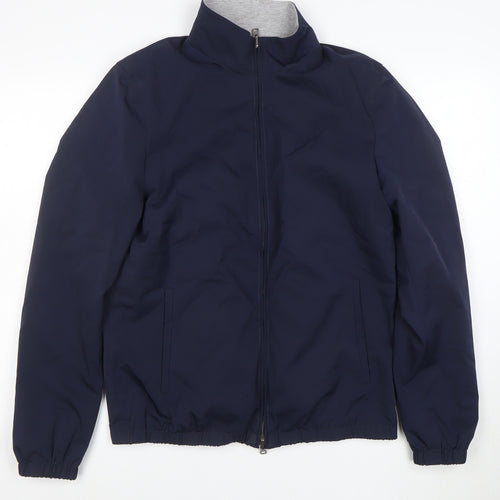Loro Piana Men's Blue Wool Softshell Jacket Size S