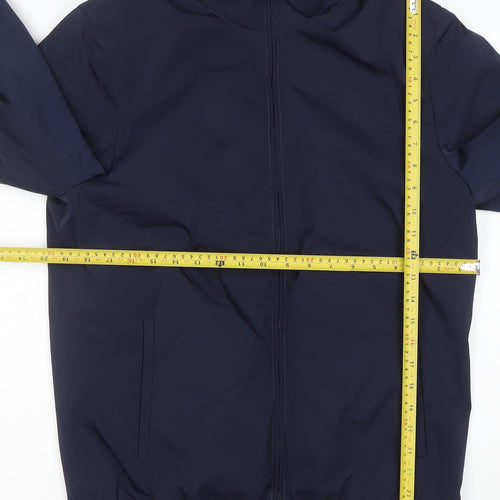 Loro Piana Men's Blue Wool Softshell Jacket Size S