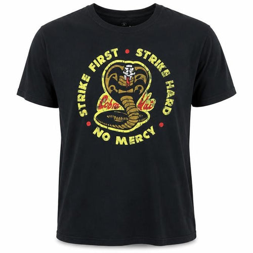Cobra Kai Men's Black Graphic T-Shirt Small Short Sleeve Cotton