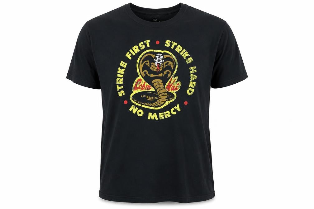 Cobra Kai Men's Black Graphic T-Shirt Small Short Sleeve Cotton