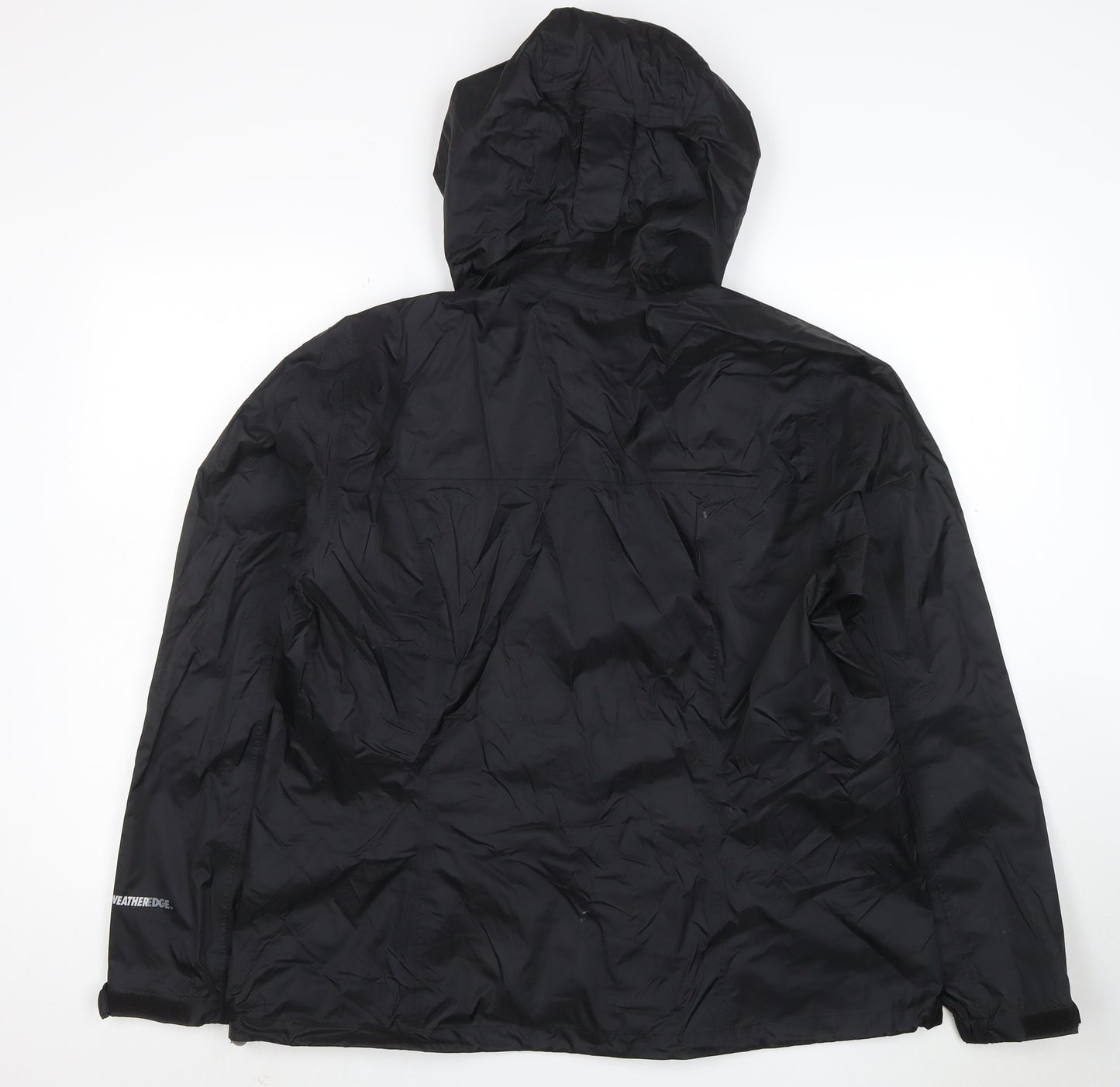 Eddie Bauer Men's Black XL Hooded Waterproof Rain Jacket