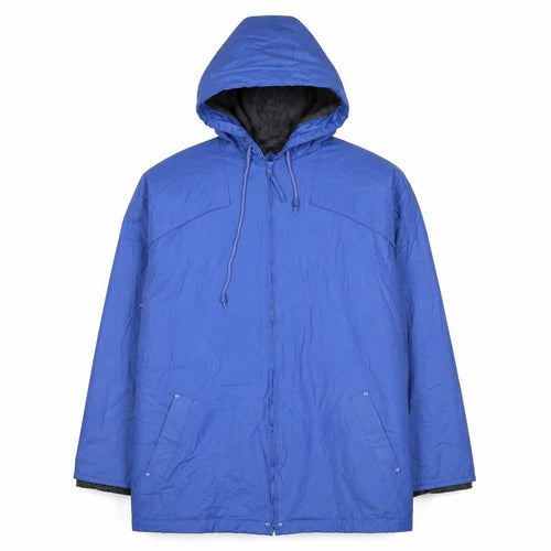 Misty Harbor Women Blue M Waterproof Hooded Rain Jacket Mid-Length
