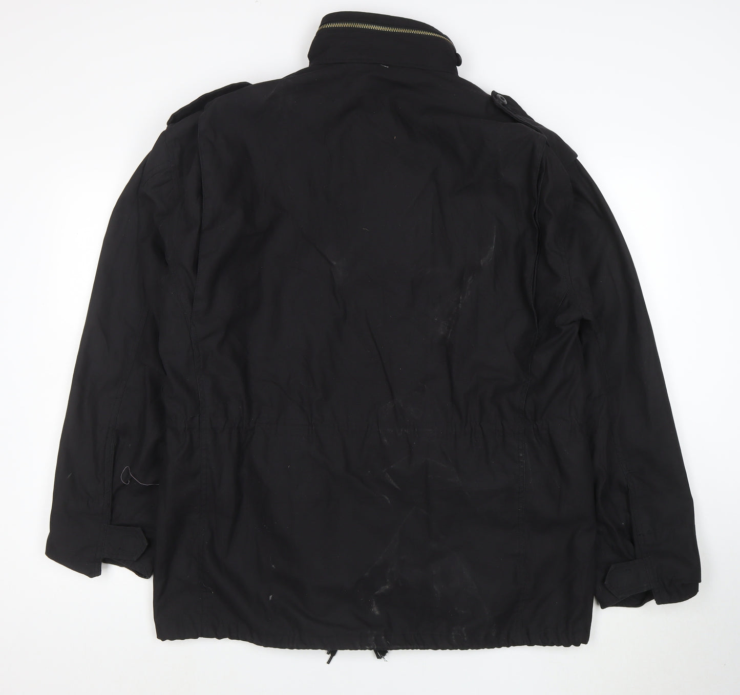 Rothco Men's Black M-65 Military Field Jacket Medium Regular Cotton Blend
