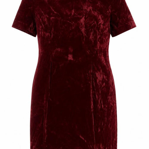 Leslie Fay Petite Women’s Red Velvet Sheath Knee Dress Size 10