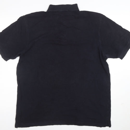 Hugo Boss Mens Black XL Pima Cotton Polo Shirt